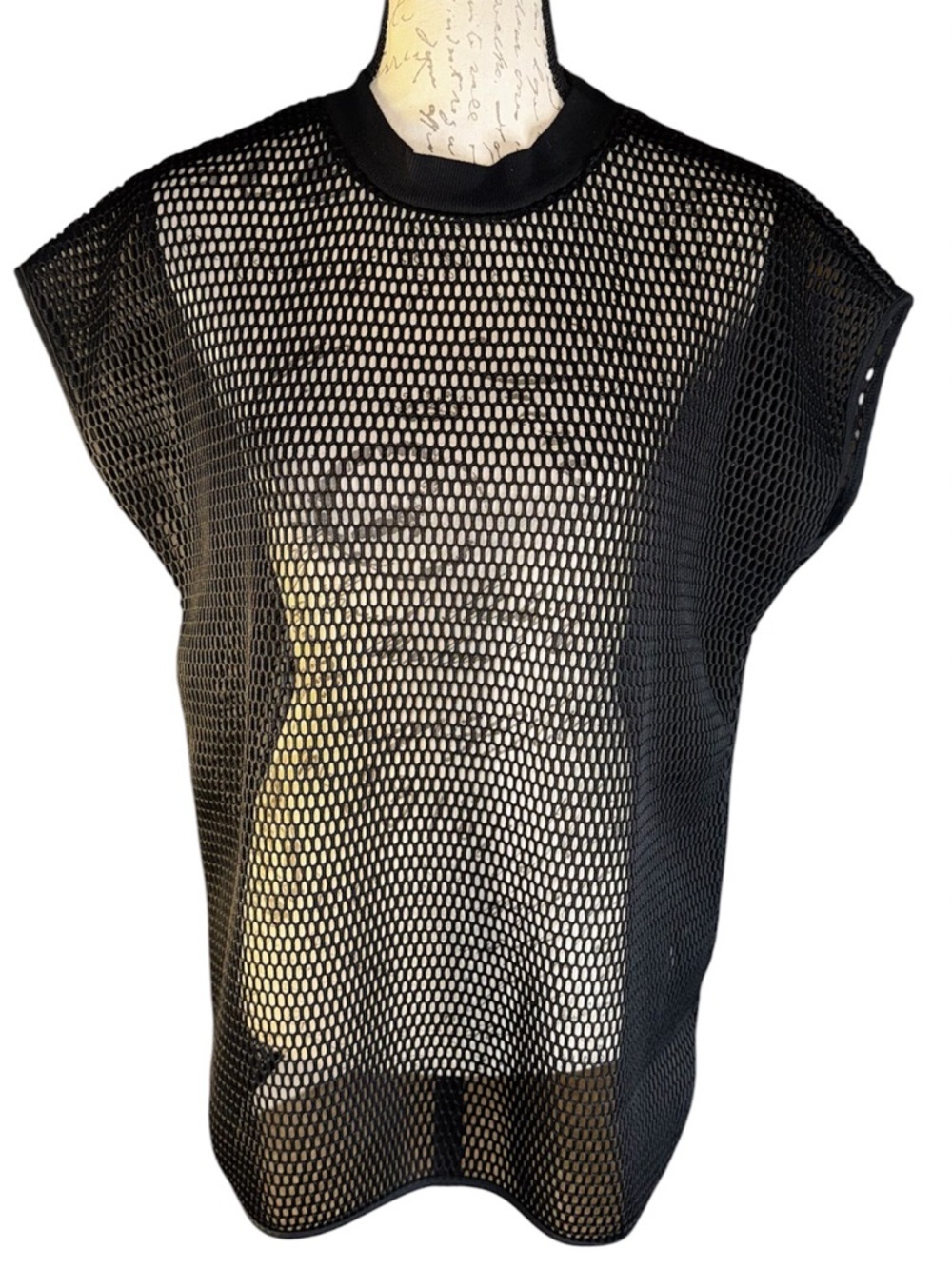 Good American Branded Mesh Tee